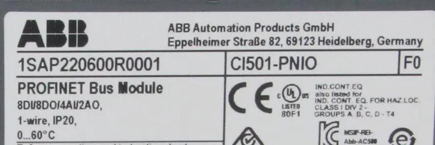 ABB CI501 Profinet Bus Module