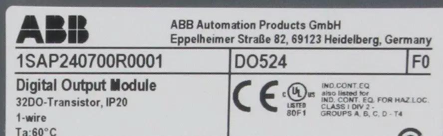 ABB DO524 Digital Output Module & Terminal Block