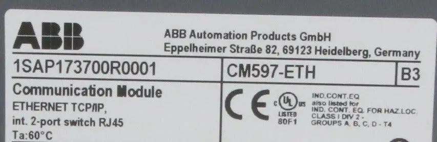 ABB PM5630-2ETH Processor & CM597 Communication Module