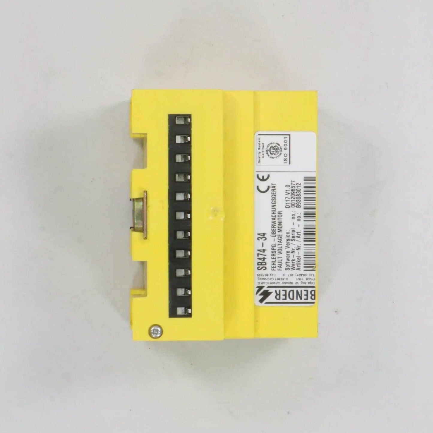 Bender SB474 34 Fault Voltage Monitor