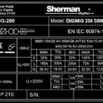DIGIMIG 200 simpel synergisch inverterlasapparaat