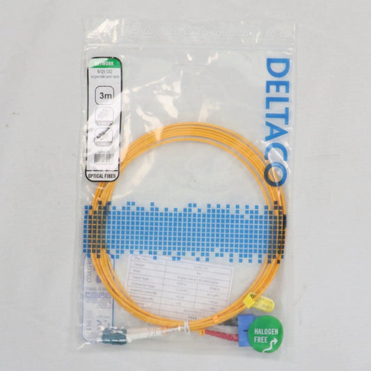 Deltaco 9/125 OS2 Fibre Optic Patch Cable