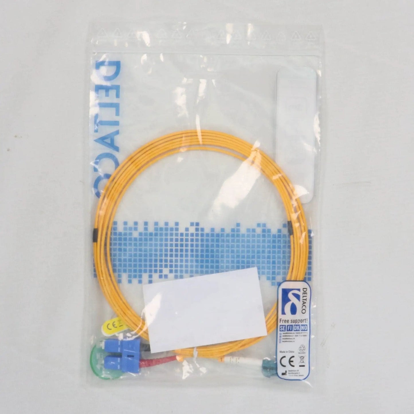 Deltaco 9/125 OS2 Fibre Optic Patch Cable