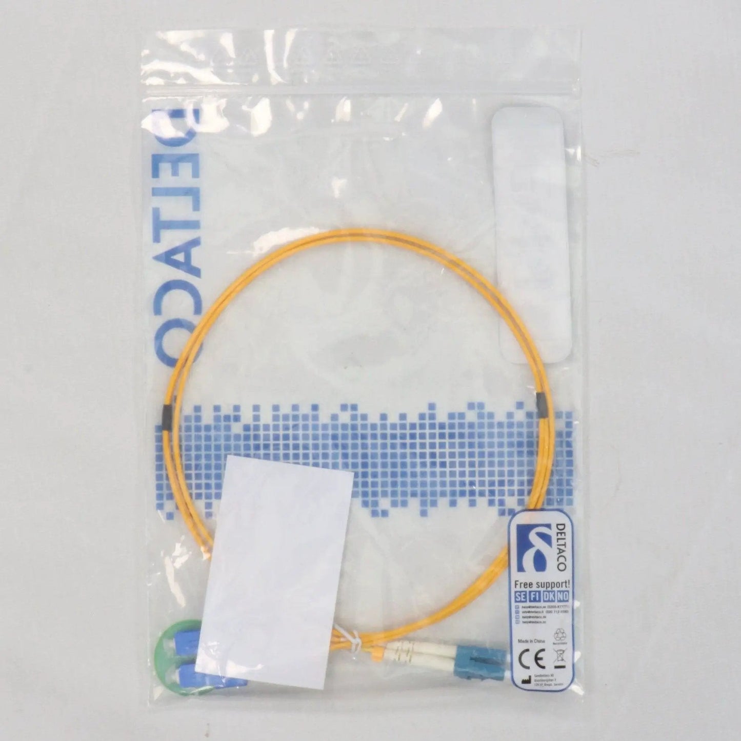 Deltaco 9/125 OS2 Fibre Optic Patch Cable - New in OG Box