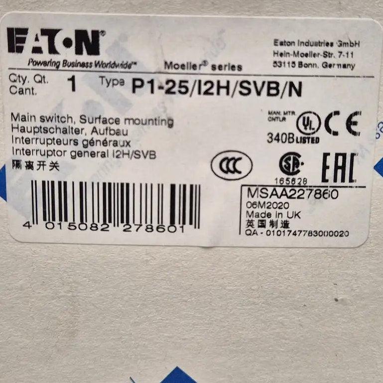 Eaton P1-25/I2H/SVB/N Main Switch