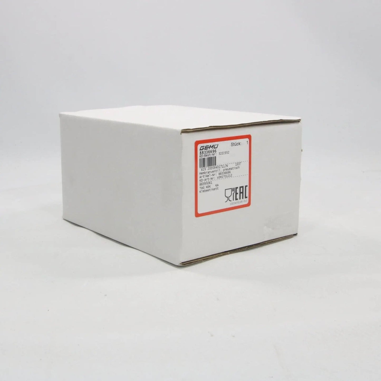 Gemu 625 Pneumatic Diaphragm Valve - 88336696