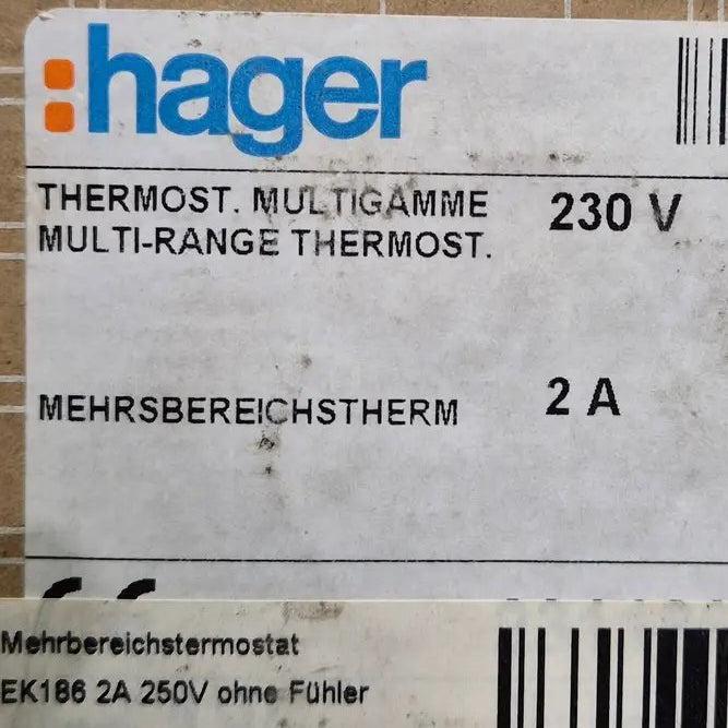 Hager EK186 Multi-Range Thermostat