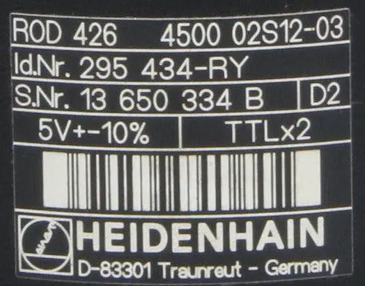 Heidenhain Rotary Encoder ROD 426 4500 02S12-03