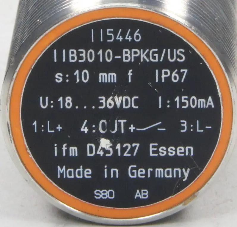 IFM Electronic Inductive Sensor II5446 IB3010-BPKG/US