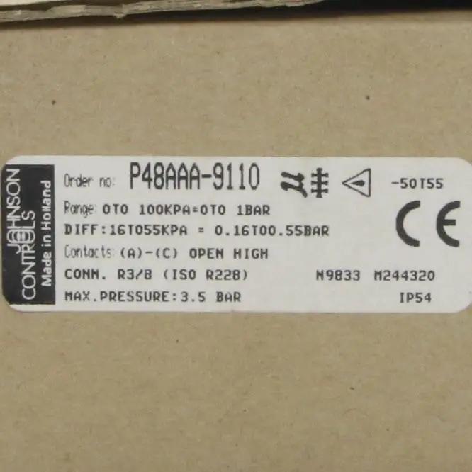 Johnson Controls P48AAA 9110 Pressure Control