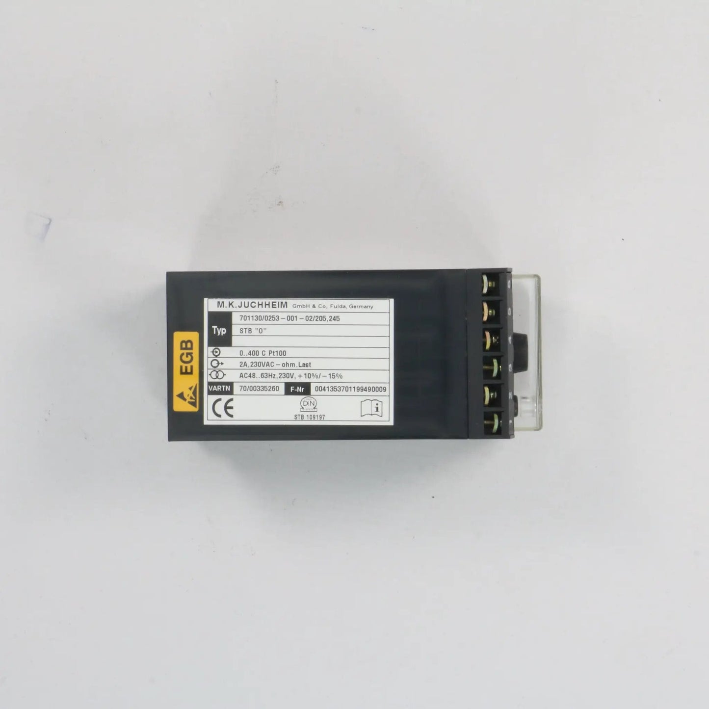 Jumo STB "0" Temperature Controller 0 - 400C