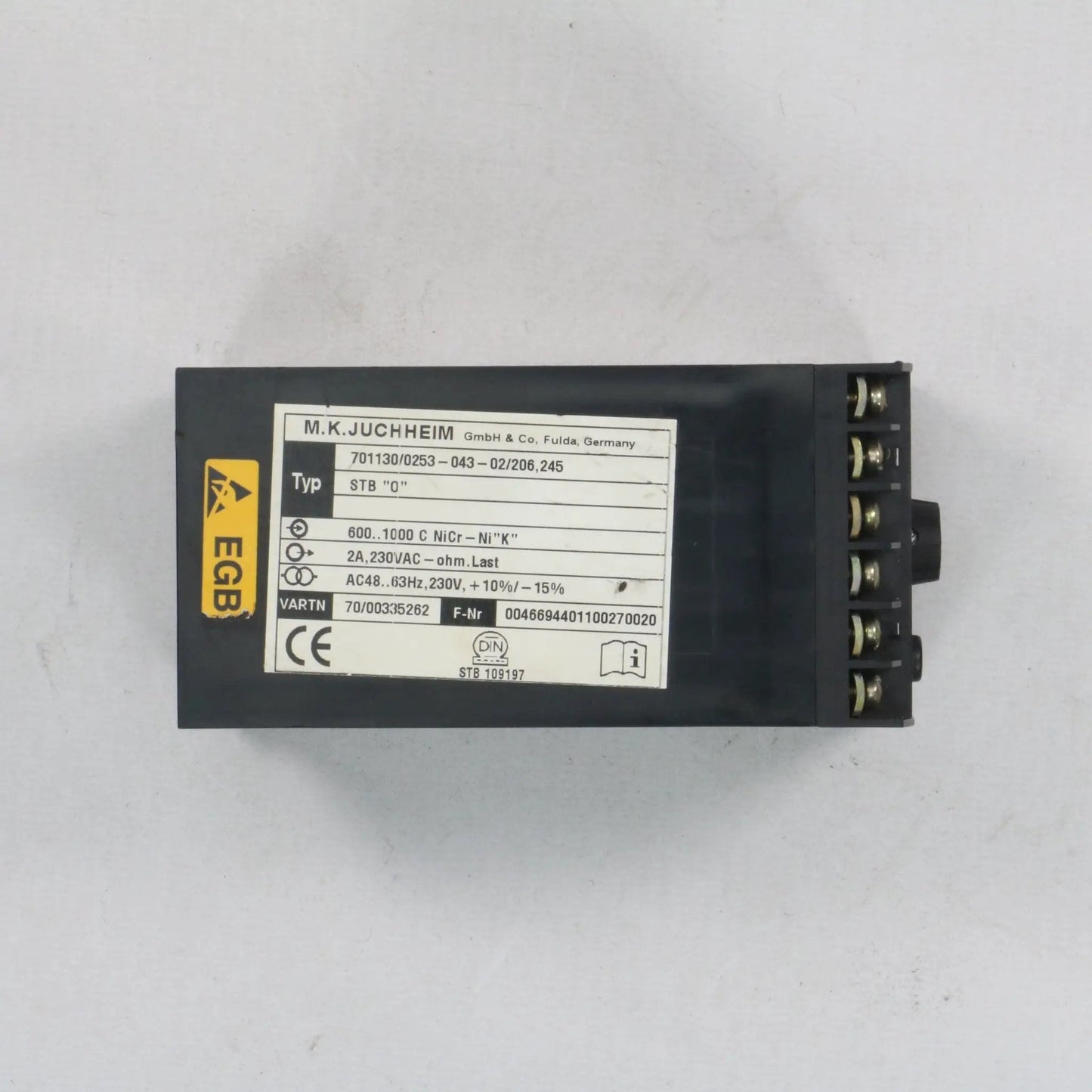 Jumo STB "0" Temperature Controller