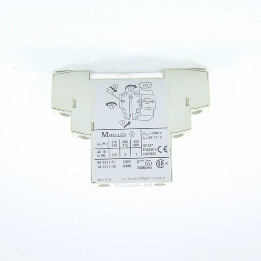 KLOCKNER MOELLER NHI12 PKZ0 AUXILIARY CONTACT
