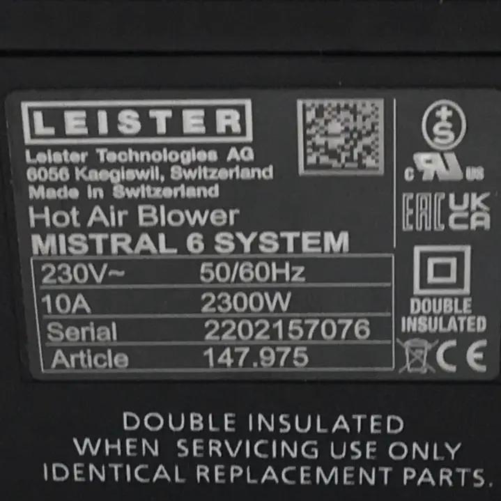 Leister 147 975 Mistral 6 Hot Air Blower