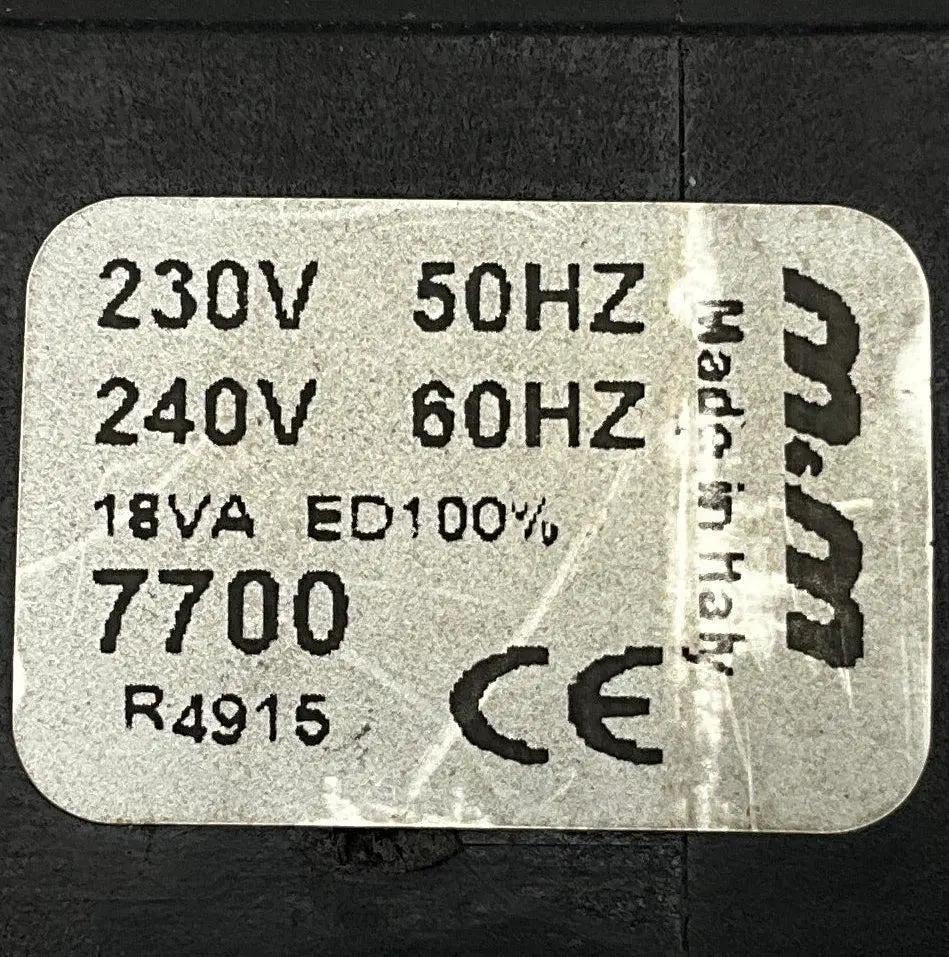 M & M International 7700 Solenoid Coil - 230/240 V AC