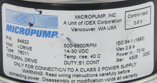 Micropump I-Drive 76011