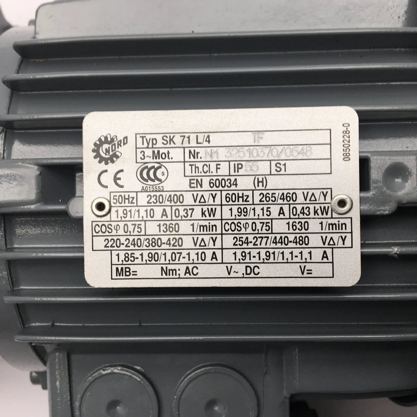 Nord Gear motor SK 71 L/4 TF