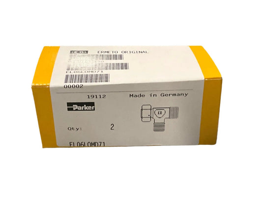 Parker Ermeto EL06LOMD71 Swivel Nut Run Tee