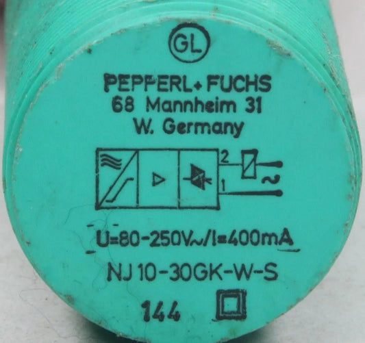 Pepperl + Fuchs Inductive Sensor NJ10-30GK-W-S