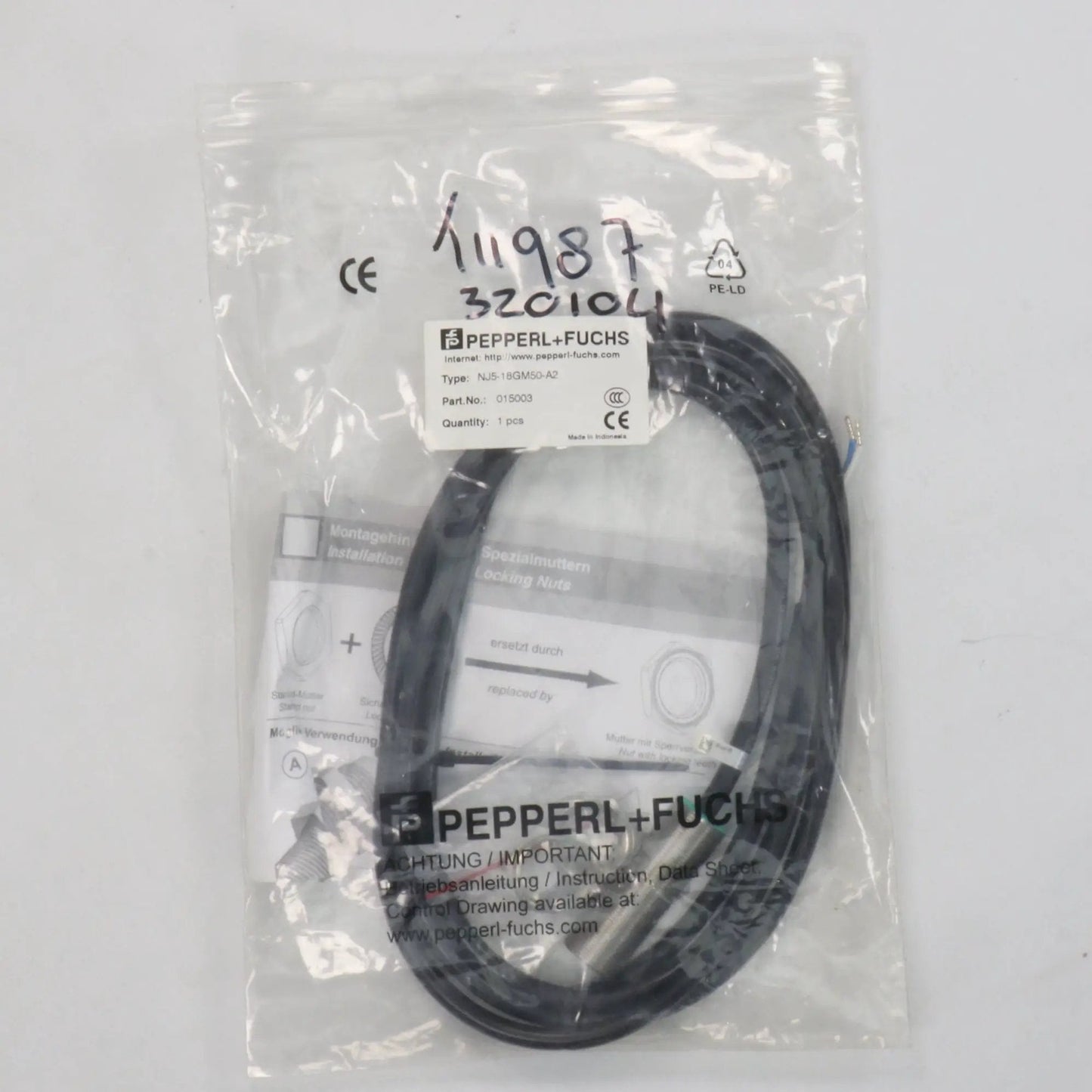 Pepperl + Fuchs NJ50-FP-E2 Inductive Sensor