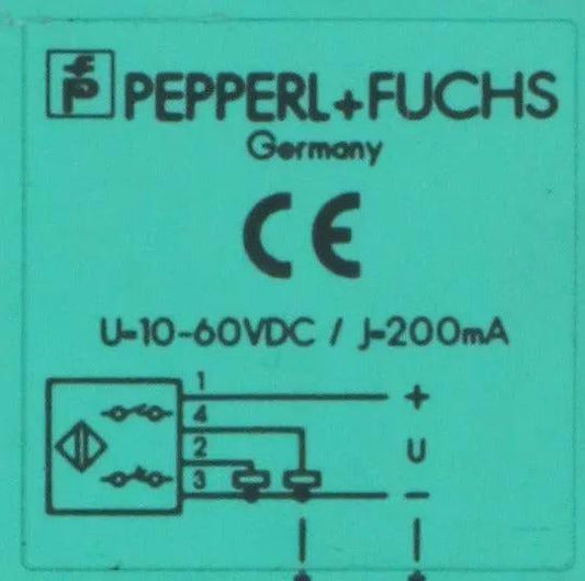 Pepperl & Fuchs U-10-60V-/J=200ma NJ20+ Inductive Sensor - Up Facing Contactor