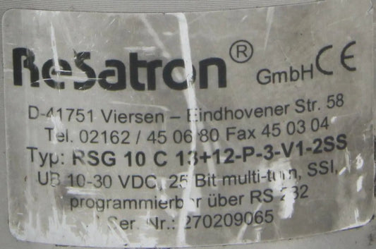 ReSatron Multi-Turn Encoder RSG 10C 13+12-P-3-V1-SS