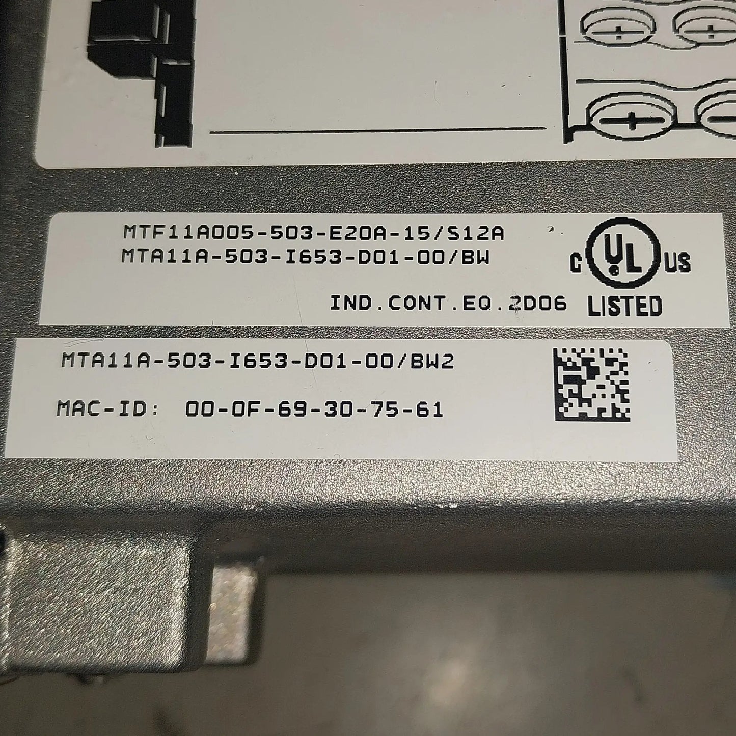 SEW Eurodrive Movifit MTF11A005-503-E20A-15/S12A Frequency Inverter