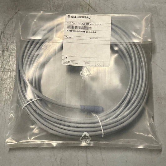 Schmersal A-K6P-M8-R-G-10M-GY-1-X-A-4 Connection Cable