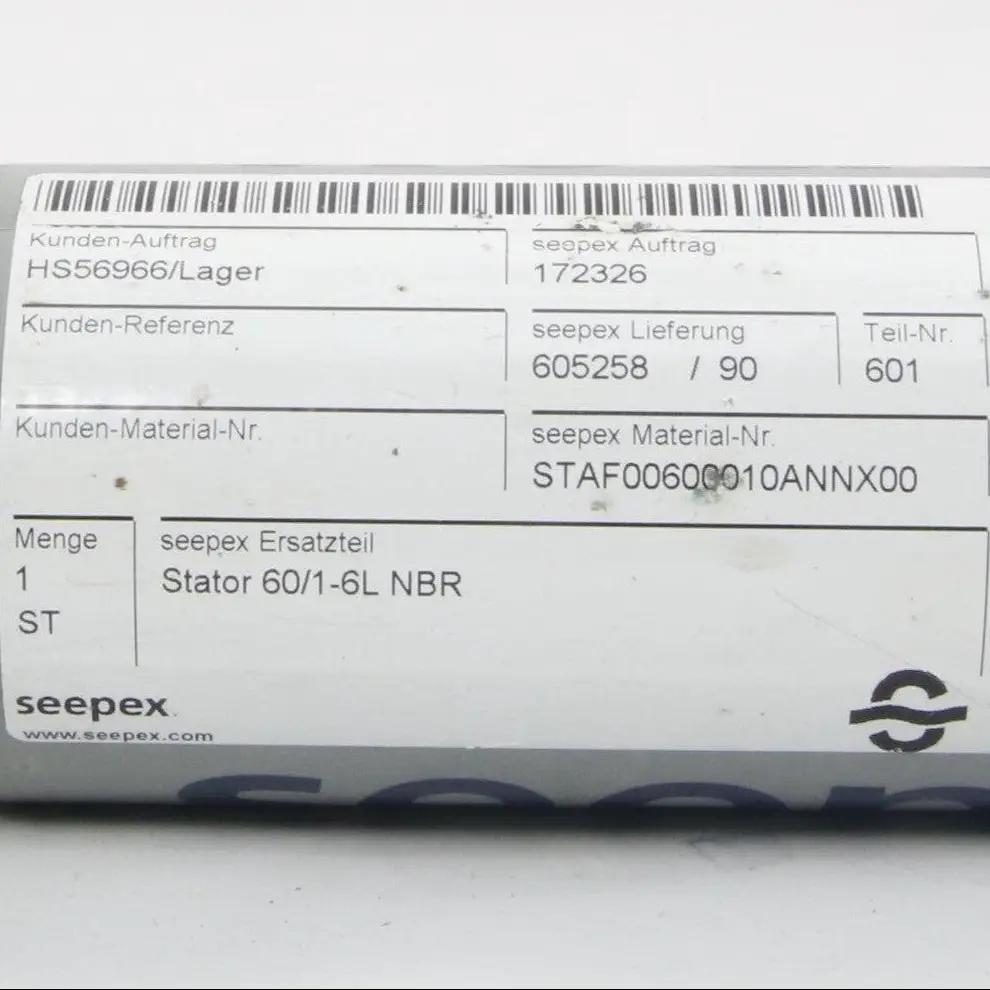 Seepex 60/1-6L NBR Progressive Cavity Pump Stator