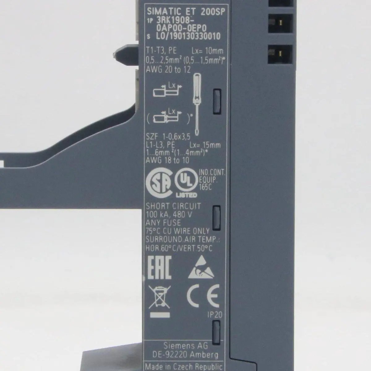 Siemens 3RK1908 0AP00 0EP0 Base Unit