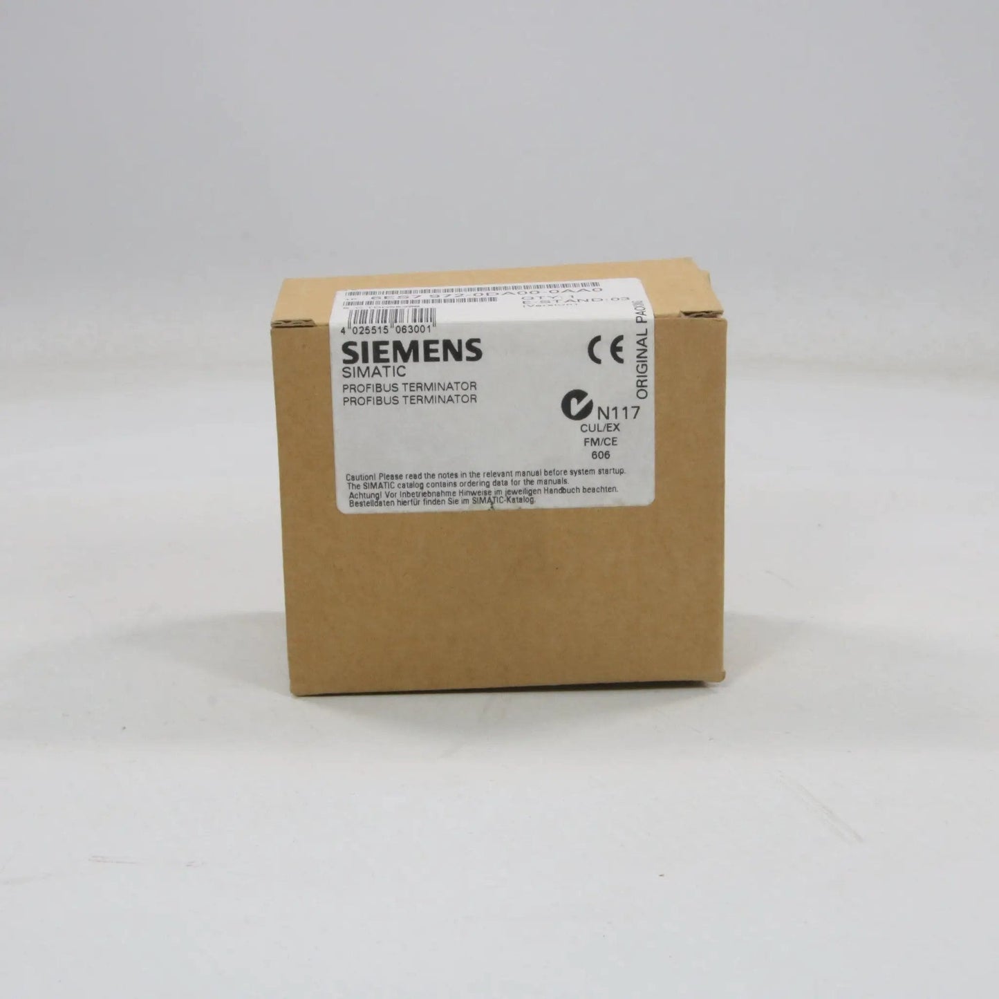 Siemens 6ES7 972-0DA00-0AA0 Profibus Terminator