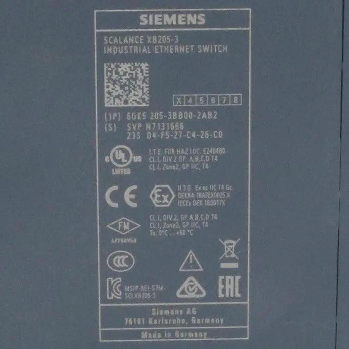 Siemens 6GK5 205 3BB00 2AB2 Ethernet Switch