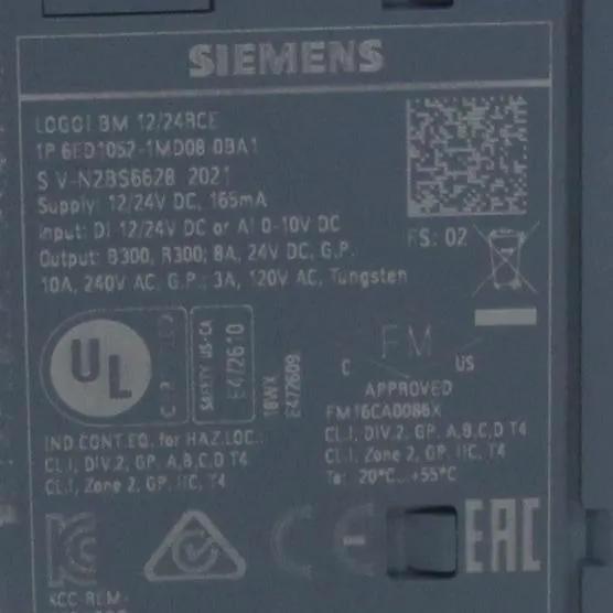Siemens LOGO! 1P 6ED1052-1MD08-0BA1 Logic Module