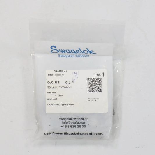 Swagelok SS 8M0 6 6M Tube Fitting Reducing Union (5x)