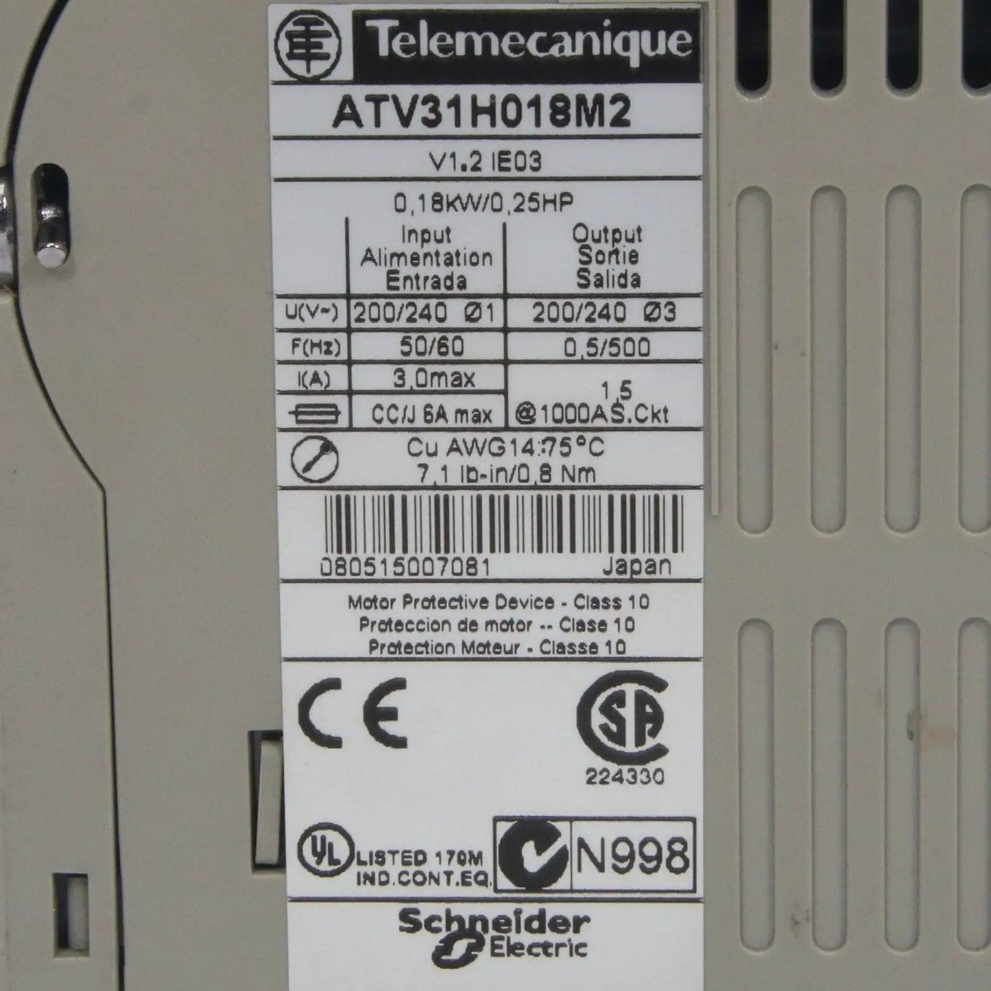 Telemecanique Altivar 31 Frequency Inverter