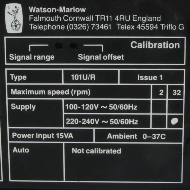 Watson Marlow 101UR Peristaltic Pump