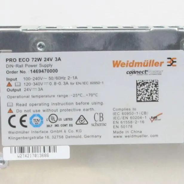 Weidmuller Pro Eco 72W 24V 3A Power Supply