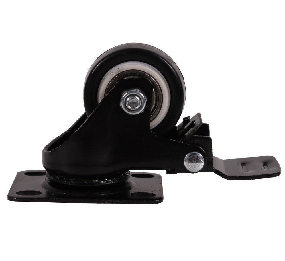 Zwenkwiel met rem 40 x 20mm PU