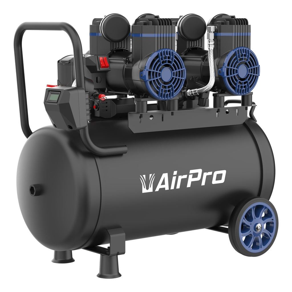 Compressor olievrij 2x1.8pk 40L tank 230V