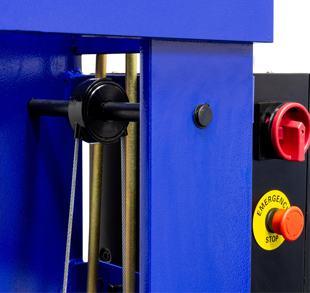 Werkplaatspers elektrisch met handlier 100 ton