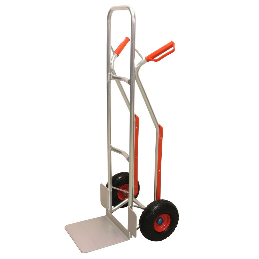 Steekwagen aluminium 200kg massieve wielen