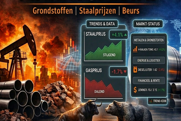 Marktupdate: Grondstoffen, Staalprijzen & Beurs – Week 15