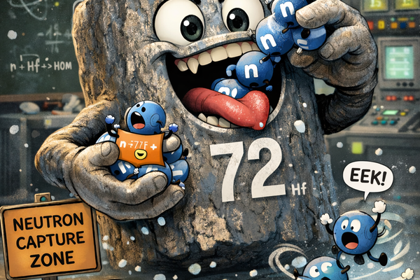 Hafnium: De schaduwbroer van zirkonium - neutronen slurper - whaatttt zeg je...