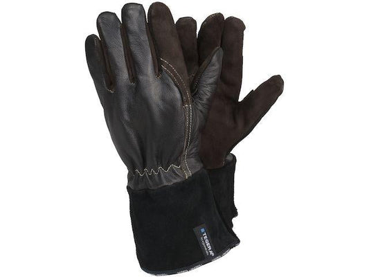 Tegera 132 Lasshandschoenen Geitenleer Kevlar Zwart Maat 10-11