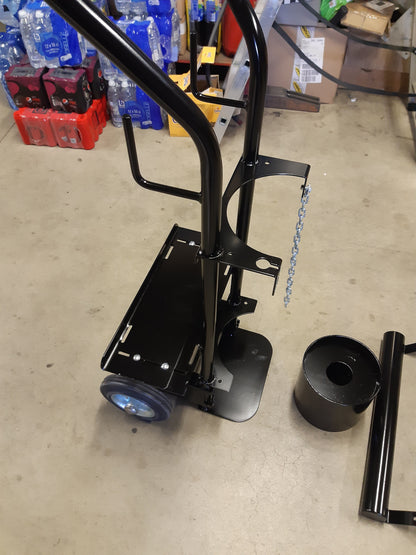 Flesverhoger voor 11 of 13 liter ALbee flessen Machine trolley - laskar - laswagen.