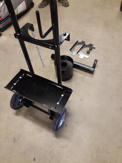 Flesverhoger voor 11 of 13 liter ALbee flessen Machine trolley - laskar - laswagen.