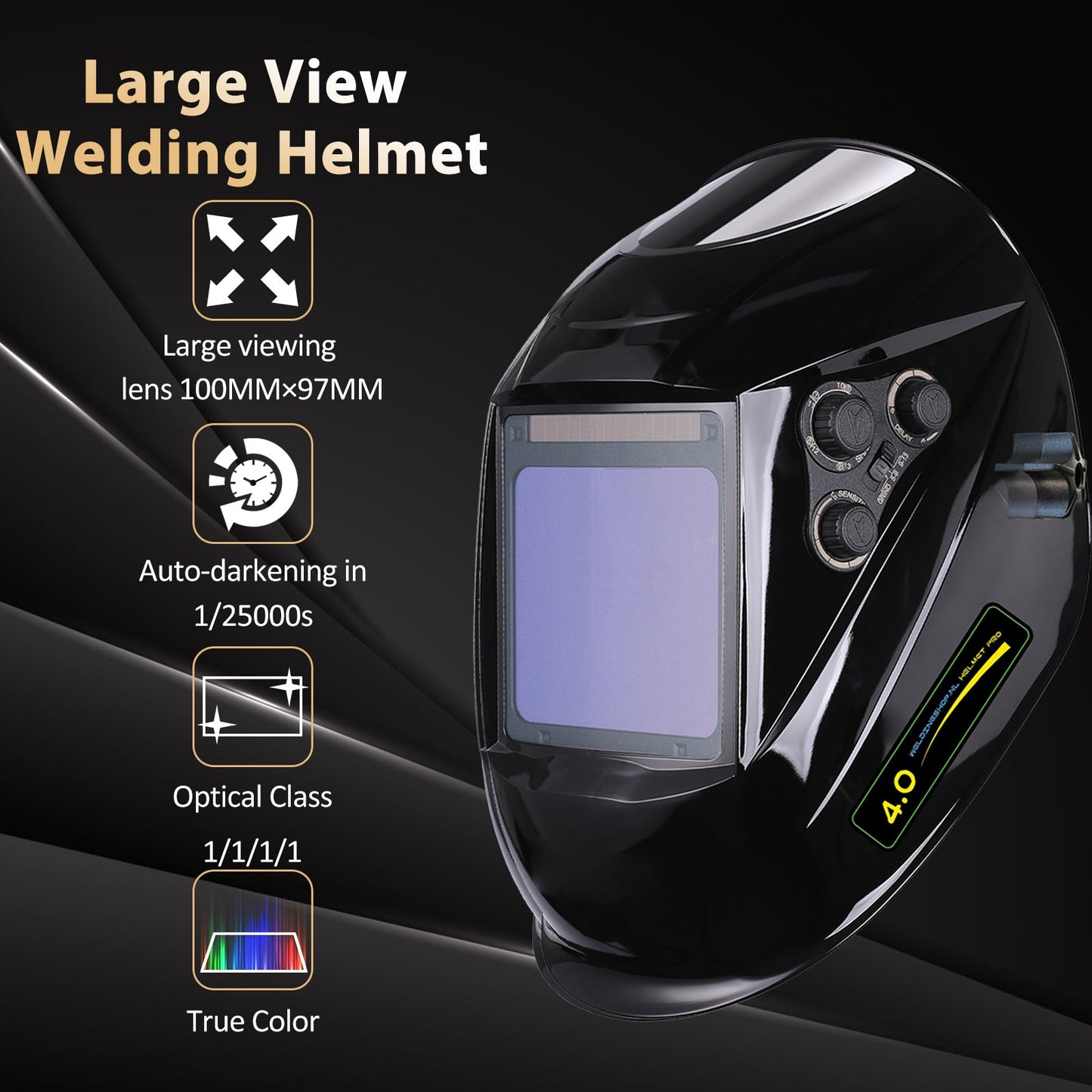 Lashelm - Laskap Model UN9000 Shinny Black