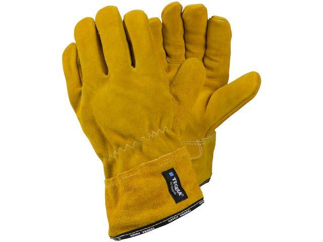 Tegera 17 Hittebestendige Gele Leren Handschoenen Maat 8-11