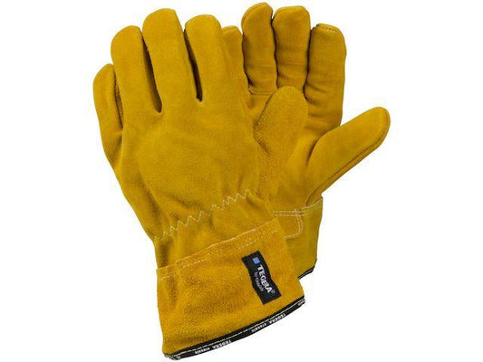 Tegera 17 Hittebestendige Gele Leren Handschoenen Maat 8-11
