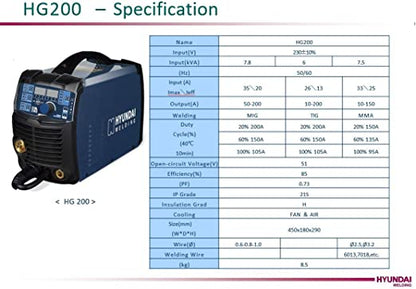 Hyundai lasapparaat MIG HG200 Synergie